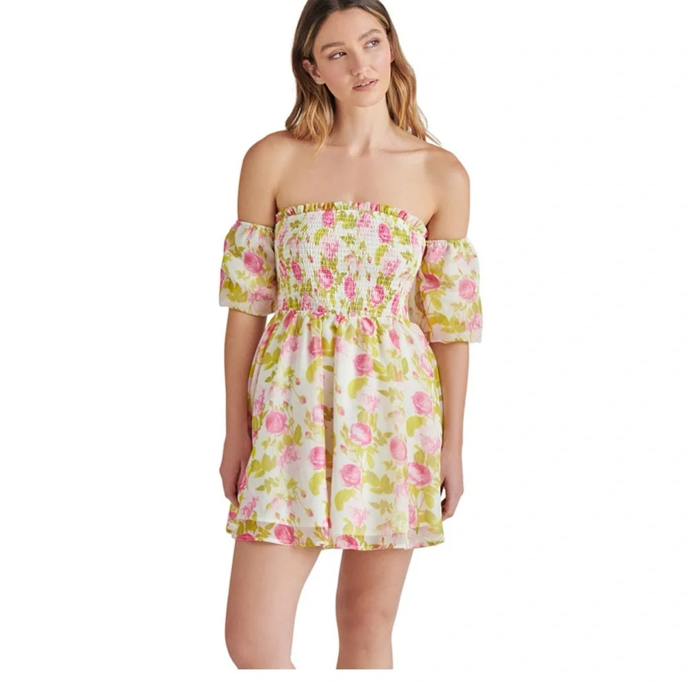 Floral Off-Shoulder Dress - Picture 1 of 3